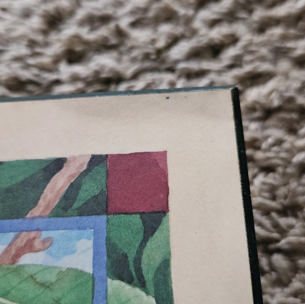 Jerry Emmons Georgia Peach Art Print Handmade Mulbury Tree Green Wood Box Vtg
